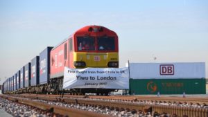 Freight train from China to London