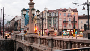 Lions bridge in Sofia, Bulgaria