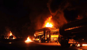NATO Oil tankers attacked in Nowshera